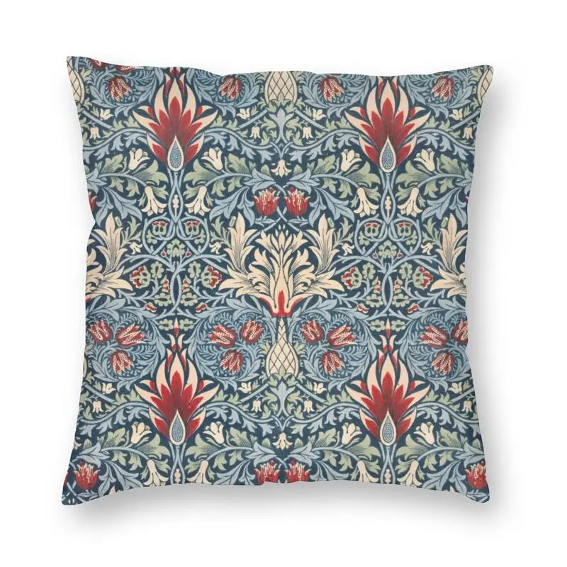 

Snakeshead William Morris Textile Pattern Square Pillowcover Decoration Bohochic Floral Cushion Cover Throw Pillow for Sofa