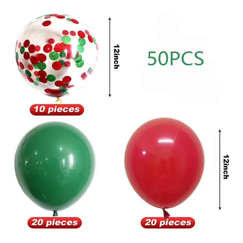 

50pcs/set 12inch Latex Balloons Happy Birthday Party Wedding Festival New Year Xmas Decoration Balloon Kids Air Balls Globos