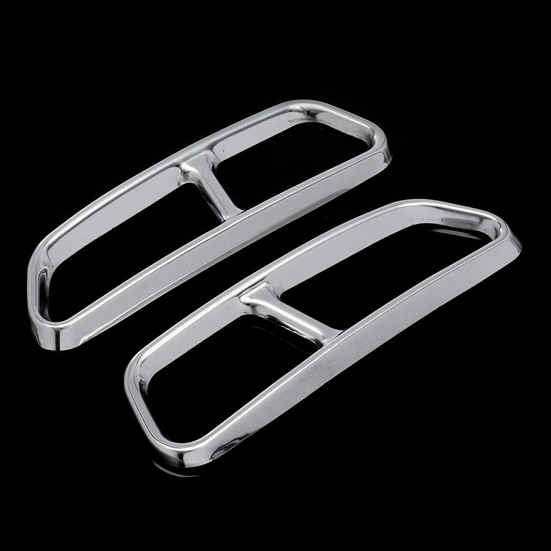 Задний двойной глушитель хвостового декора наконечник трубы Накладка для Audi A6 C7