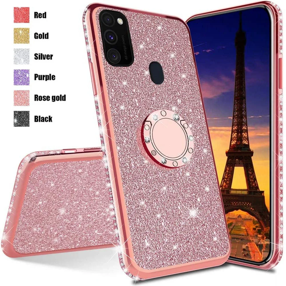С сияющими блестками чехол для Samsung Галактики A11 A21S A31 A41 A51 A71 A12 A42 A02 A32 A52 A72 5G M11 M21 M30S