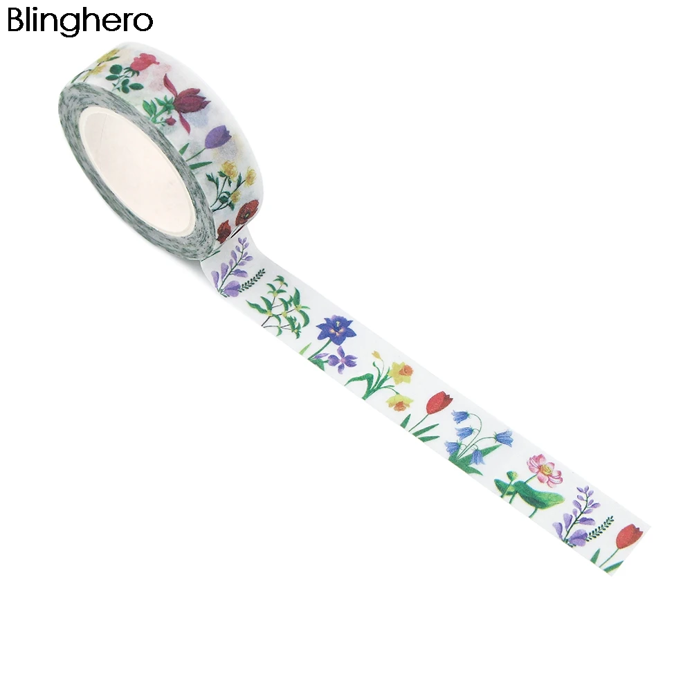 20 шт./лот BH1130 Blinghero 15 мм x 5 м Мультяшные милые кошки животные бабочки матовая