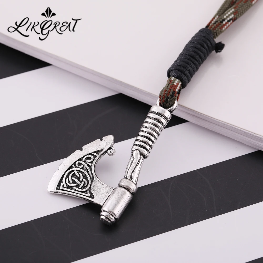 Ирландские Celtics узел топор амулет браслет в винтажном стиле под старину цинковый