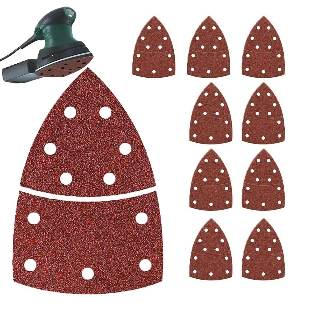 10 шт. абразивные Треугольники песок Бумага s листы оксида алюминия Мышь 40-2000 Грит