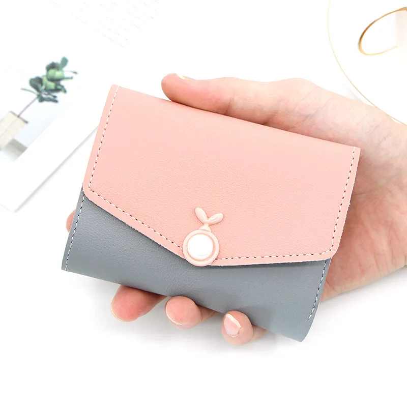 Милые женские кошельки на застежке студенческий клатч роскошный дизайн кошелек