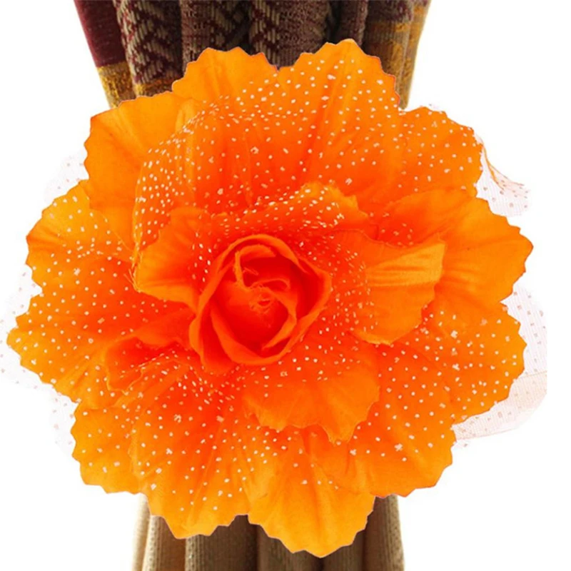 Занавес для гостиной спальни с зажимом завязками на спине занавески цветами