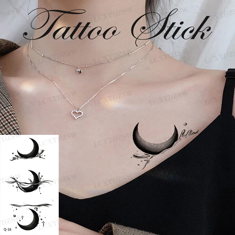 2 Pcs Waterproof Tattoo Stickers Feather Angel Pattern False Tattoo Male And Female Art Disposable Decoration Decal 9.7 * 5.7CM