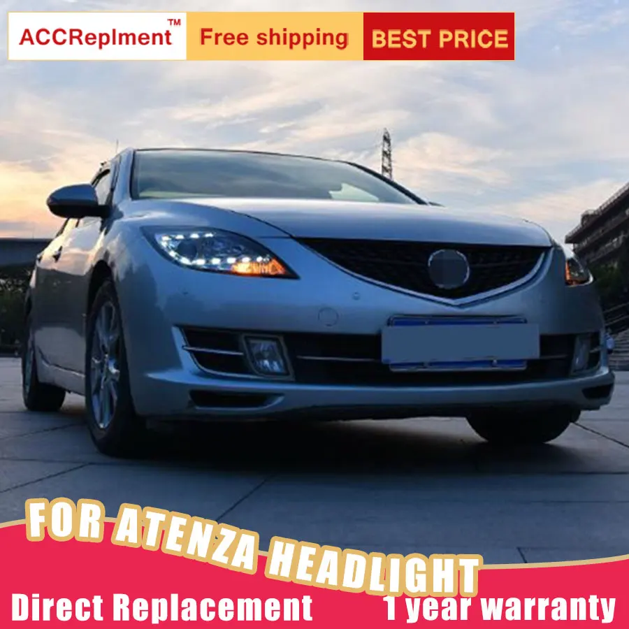 2 шт. светодиодный фары для Mazda 6 Atenza 2009 2013 Автомобильные ангельские глазки