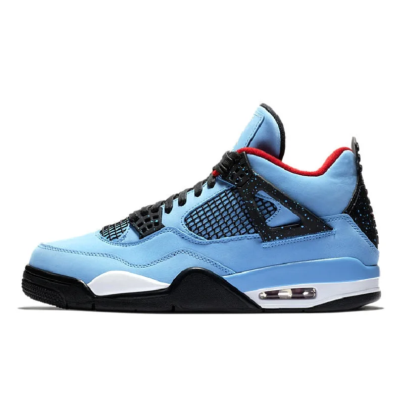 

Men Basketball Shoes University Blue Varsity Royal Black Cement Retro 4 Fire Red Neon Taupe Haze UNC Trainers Sneakers Sports