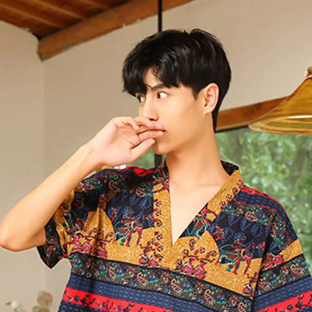 

Men Pajamas Thicken Modify Summer fashion Unisex Comfortable Kimono Pajamas for Hot Springs Men's Sleep 2021