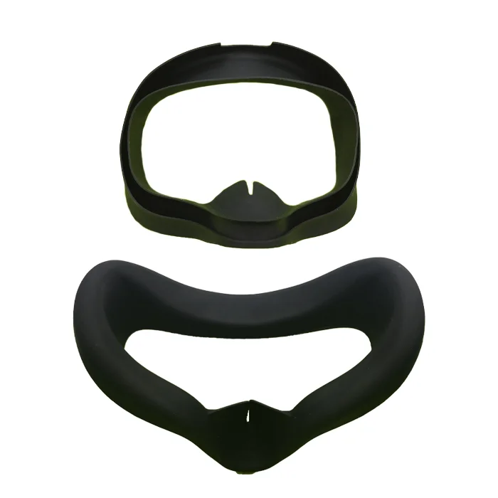 Black for Mask Мягкая силиконовая маска для глаз против пота для Oculus Quest Rift S VR очки унисекс анти-утечка света Блокировка лица повязка на глаза, маска для сна Pad - Цвет: Black for Mask