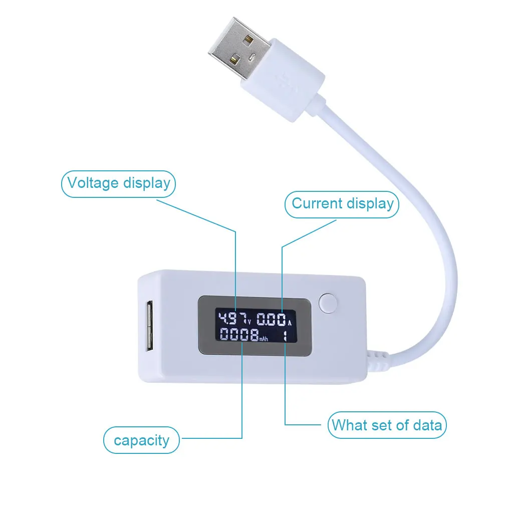 ЖК дисплей USB измеритель напряжения/мощности тестер er мультиметр тестирование
