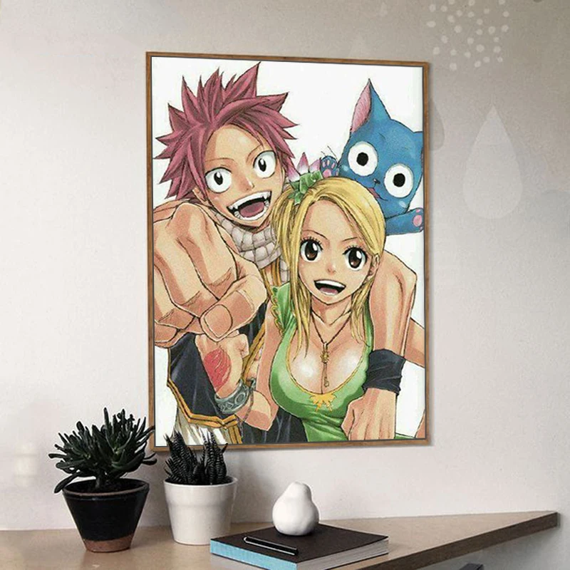 DIY Рисование по номерам с наборами Аниме one piece персонаж декоративный вешается на