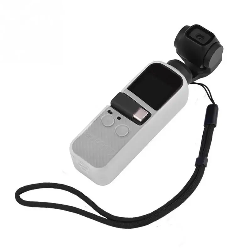 Силиконовый чехол с ремешком аксессуар ручка Gimbal мягкий анти-потеря стабилизированная камера простой защитный чехол для OSMO карман