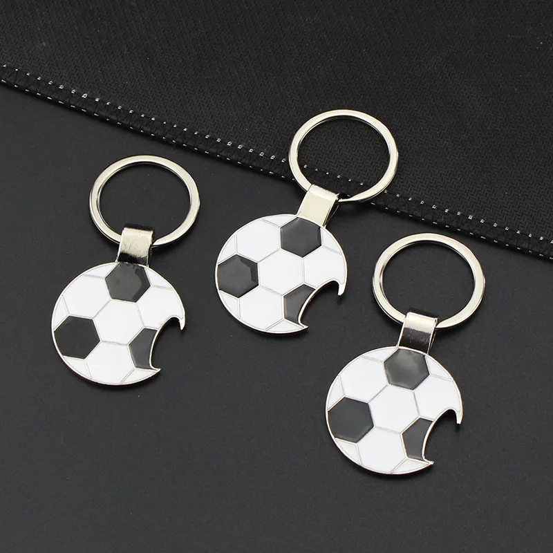 

Factory direct metal Football Soccer opener Keychains exquisite fashion gifts sporting goods small gifts