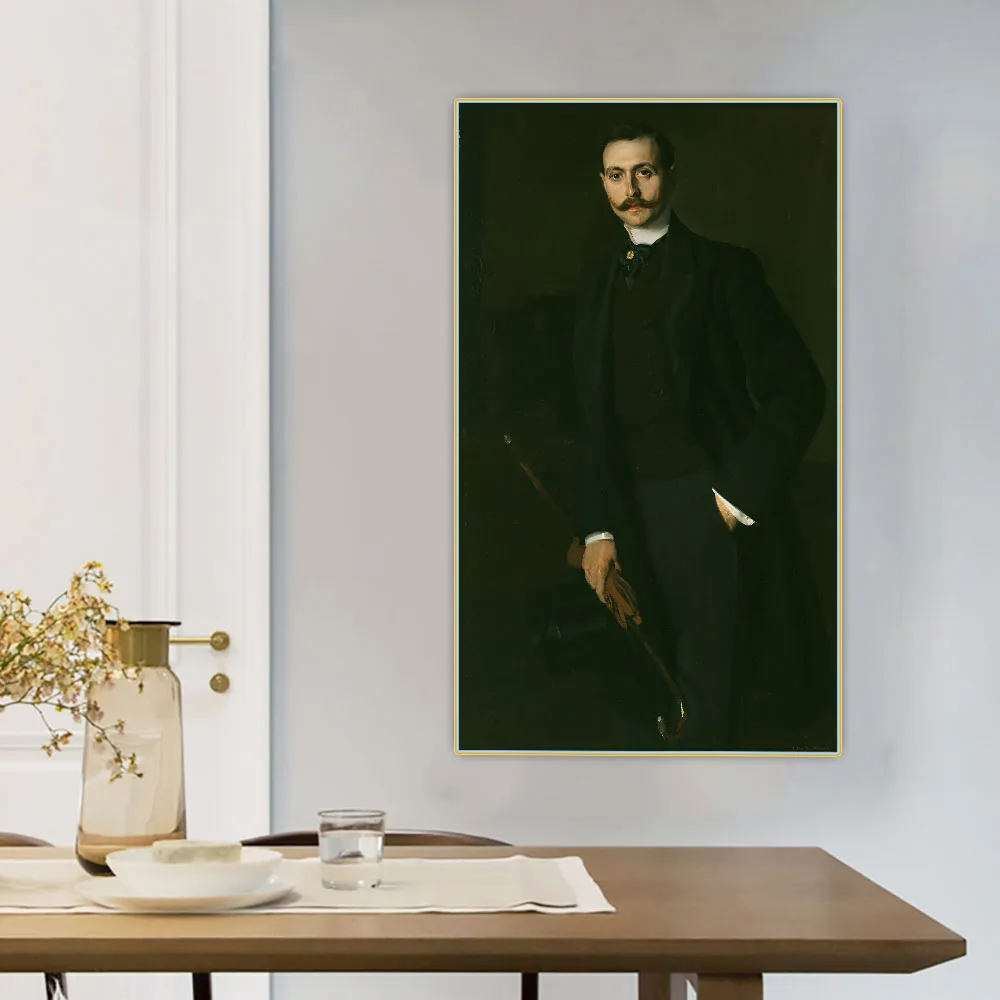 

Canvas Oil Painting Joaquin Sorolla"Aureliano De Beruete Y Moret, Son"Wall Aesthetic Backdrop Home Room Interior Decoration