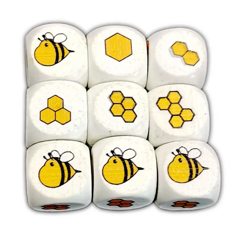 

12 шт., деревянные кубические игральные кости для детей