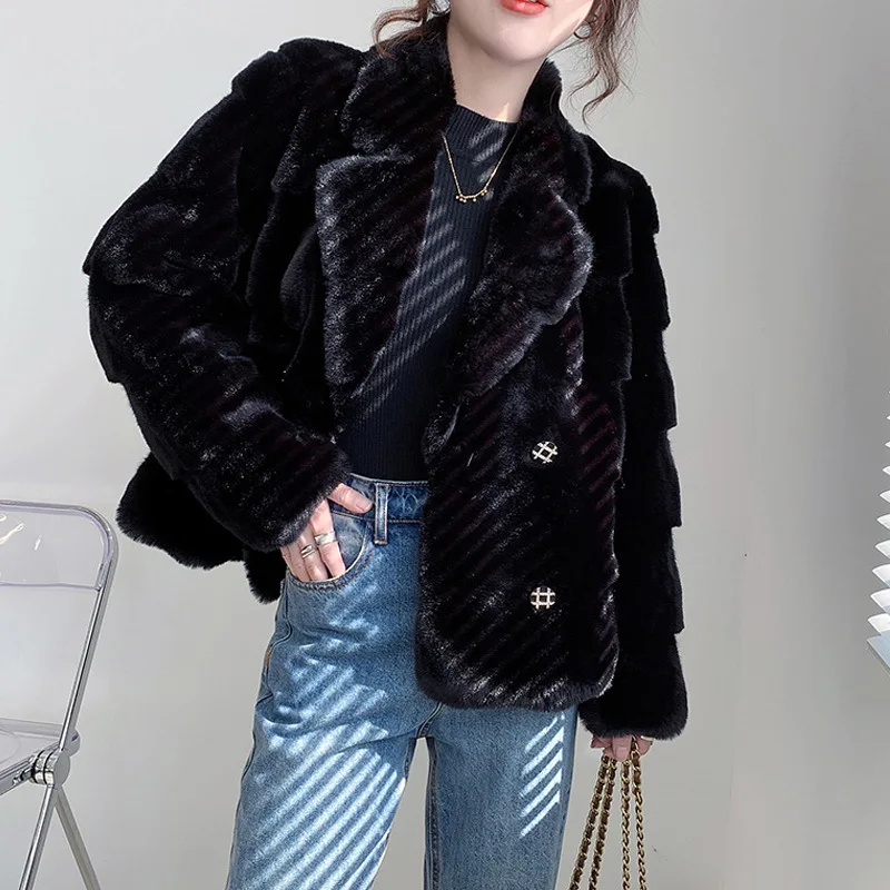 Women real mink coats female mink fur coat genuine long fur coat ladies winter clothes oversize 6xl 5xl 7xl natura fur coats