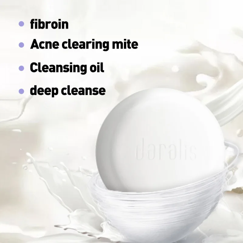 

Handmade Silk Soap Oil-control Shrinking Pores Anti-mites Brighten Skin Color Body Face Whitening Soap High Quality