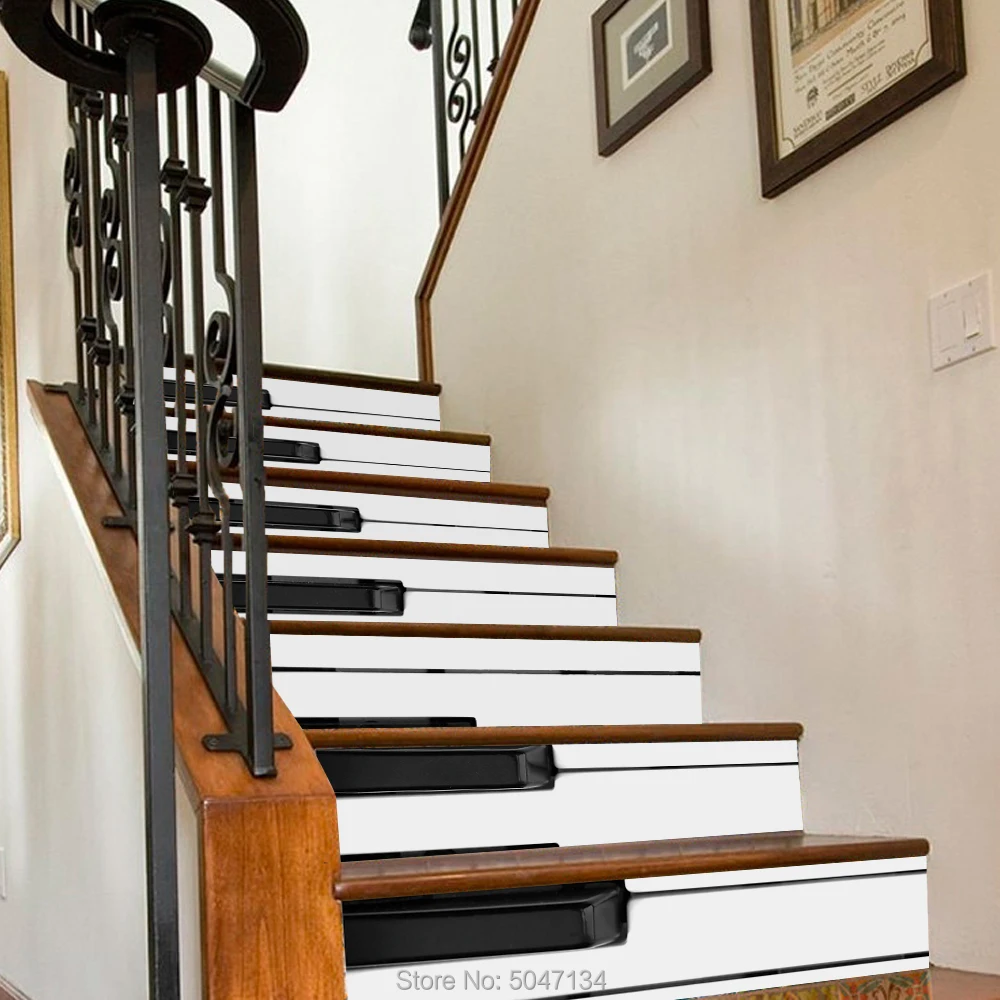 23color 18x100cm Sticker Stair Floor Wall Decorative 3D Bedroom Shop Home Stickers Escalier Autocollant Kids Room | Дом и сад