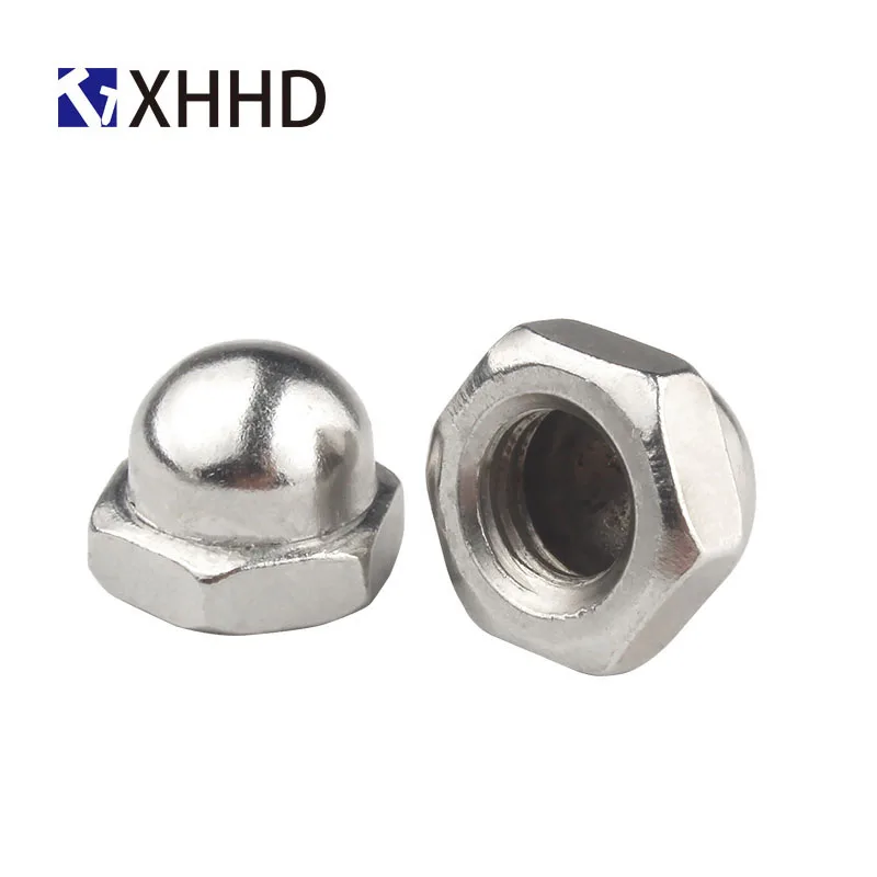 

M3 M4 M5 M6 M8 M10 Nickel-plated Cap Nuts Decorative Cover Semicircle Acorn Nut Free Shipping