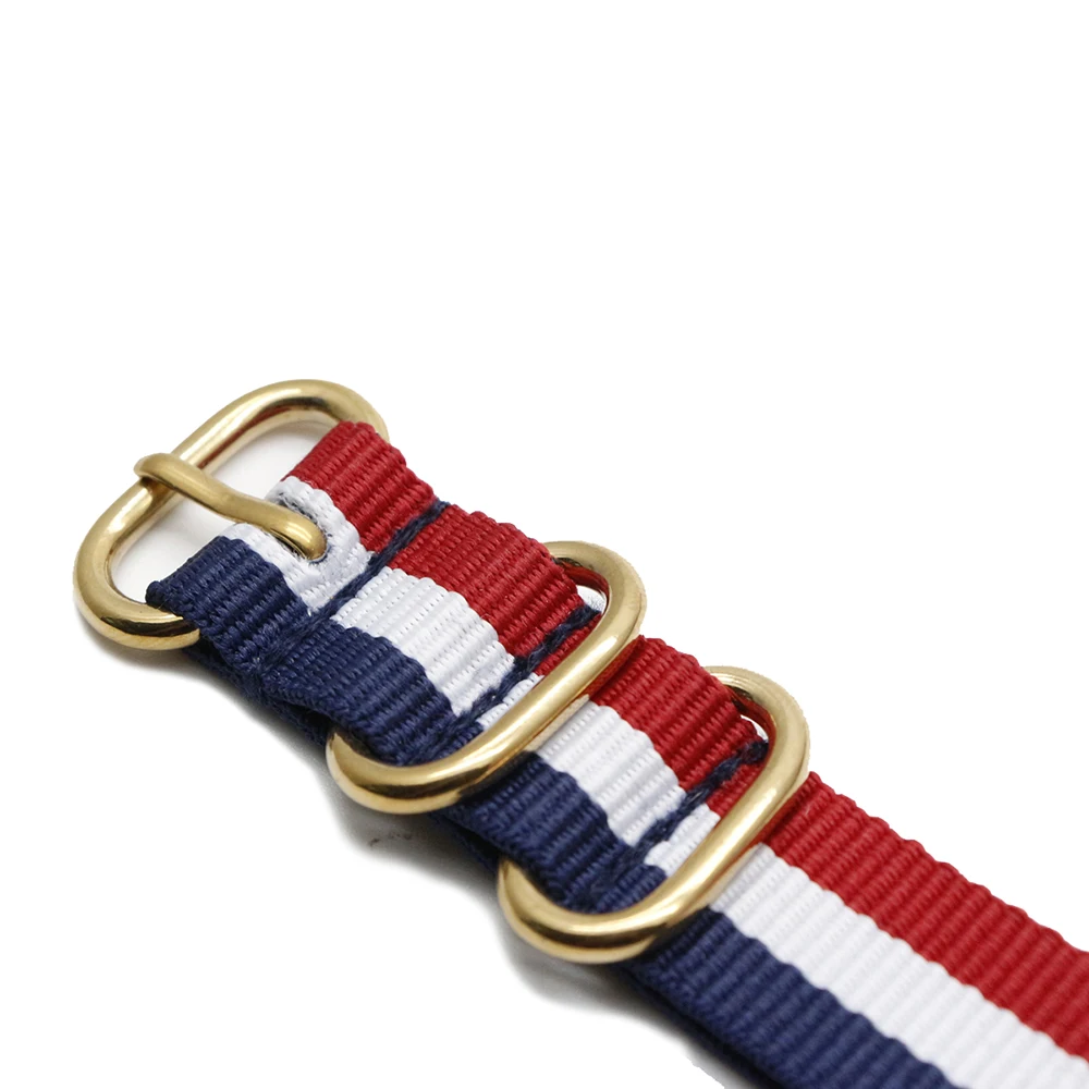 

Premium Quality Watch Band for Nylon NATO Strap Military Striped Replacement Wristband 5 Rings Buckle Fashion Sport Woven Belt