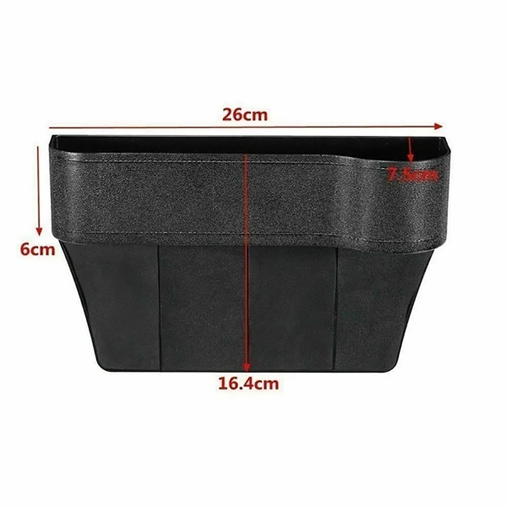 

Auto Car Seat Crevice Plastic Storage Box Car Foldable Quilted Cup Phone Holder Organizer Car Interior Accessories Car Storage