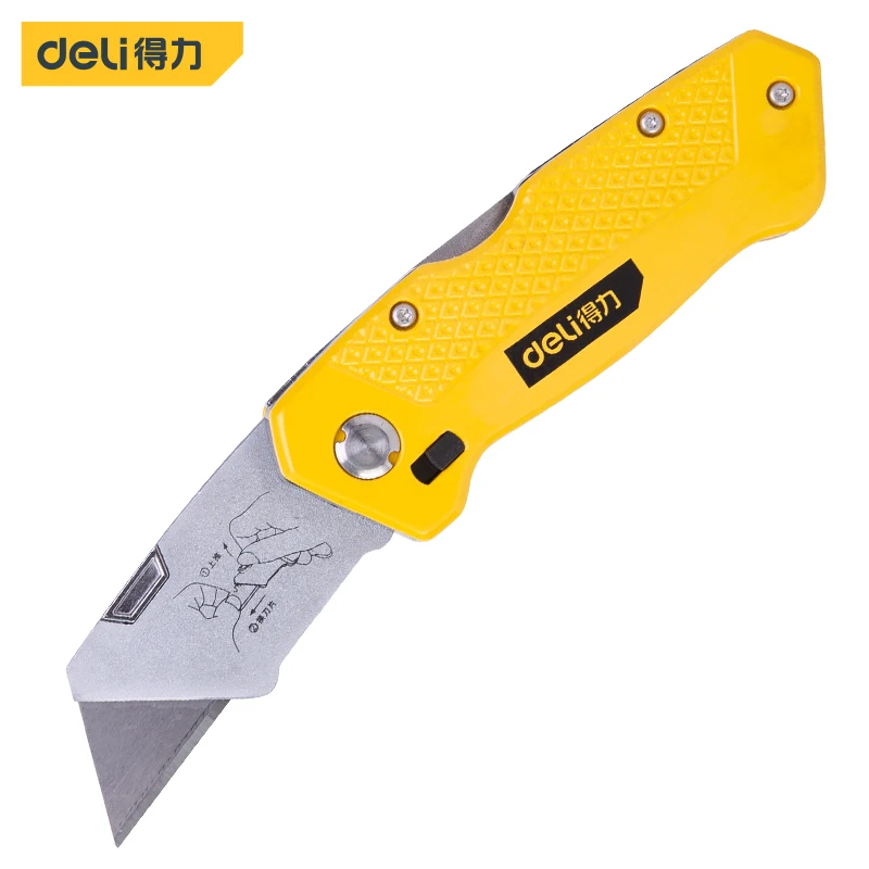 Deli Buy 1 получить 5 ручных ножей Электрический складной нож с лезвиями трубный