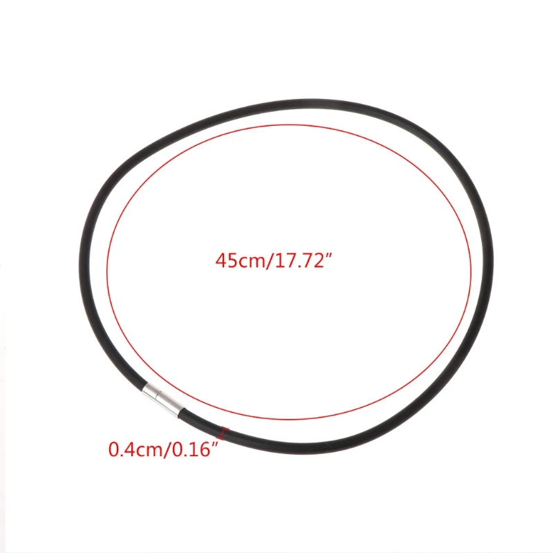 10 шт. &quotсделай сам&quot зажим для ожерелья веревка шнур черная резина изготовления