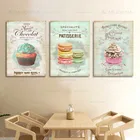 Плакат ALMUDENA в стиле ретро, абстрактный, для ресторана, десерта, хлеба, без рамы, Картина на холсте, домашняя отделка кухни, Настенная картина