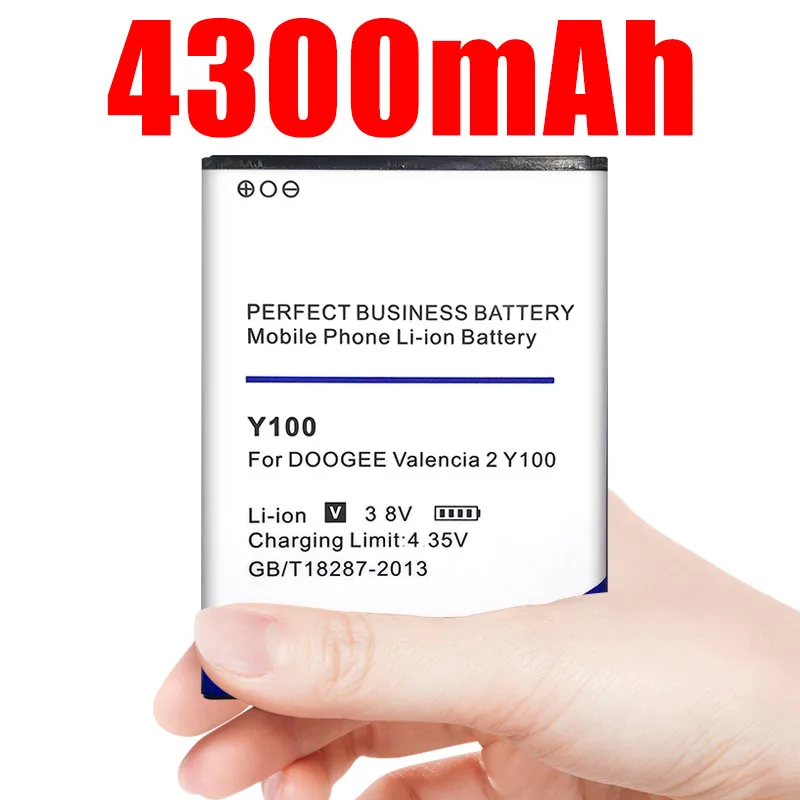 Аккумулятор для телефона DOOGEE Valencia 2 Y100 4300 мАч мобильный телефон|Аккумуляторы