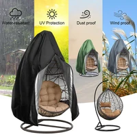 outdoor swing chair egg shell dust and rain cover rattan swing cover zipper egg shell cover