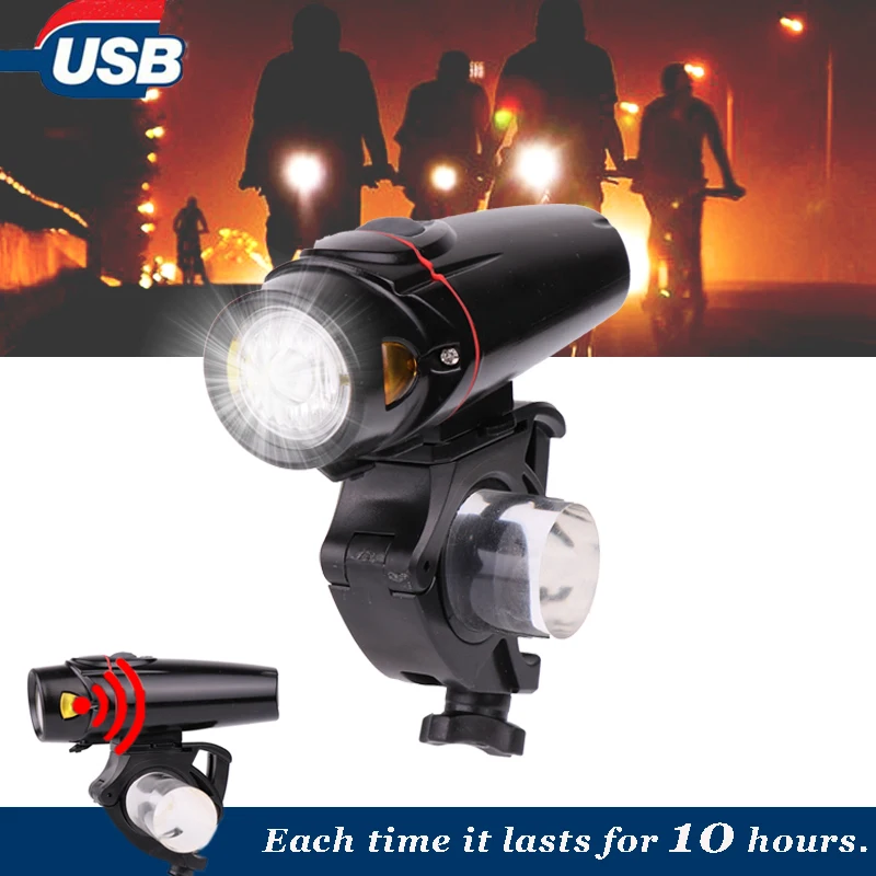 

6000LM Waterproof Bicycle Head LED Flashlight with Rechargeable Battery LED Bike Light Cycling Front Light +Handlebar Mount