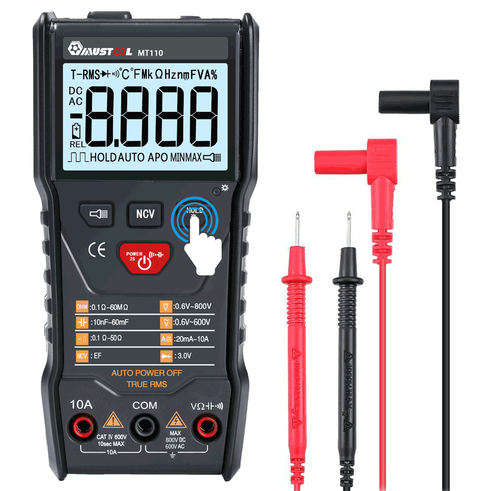 MUSTOOL MT8205 MT8206 MDS8207 MT108T MT110 2 в 1 цифровой Интеллектуальный Ручной осциллограф мультиметр AC/DC сопротивление