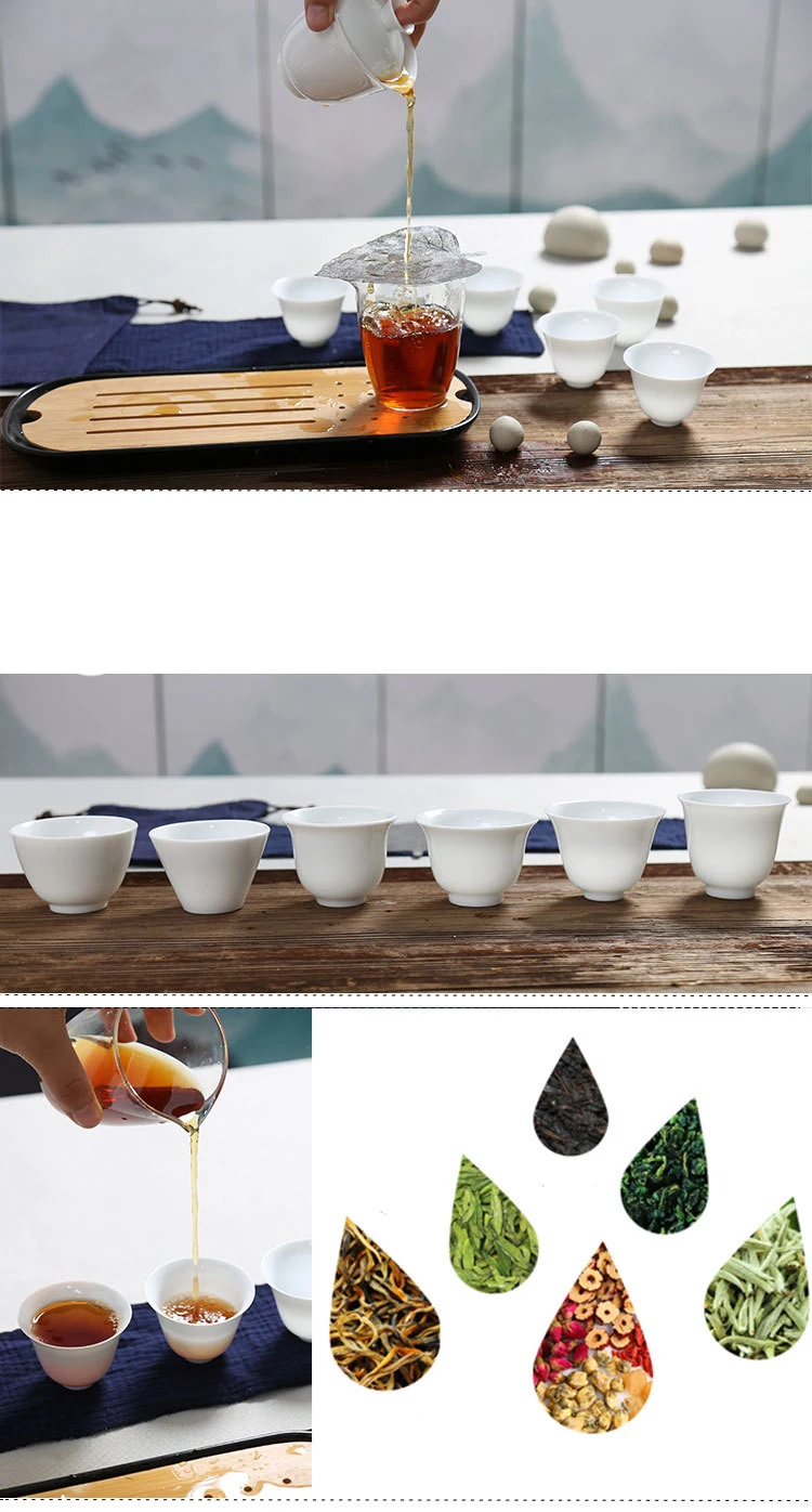 Фарфоровый сервиз Gaiwan чайные чашки Кружка Чайный чайник для чайной церемонии, китайский портативный чайный набор кунг-фу, керамическая дорожная чайная чашка с пакетом