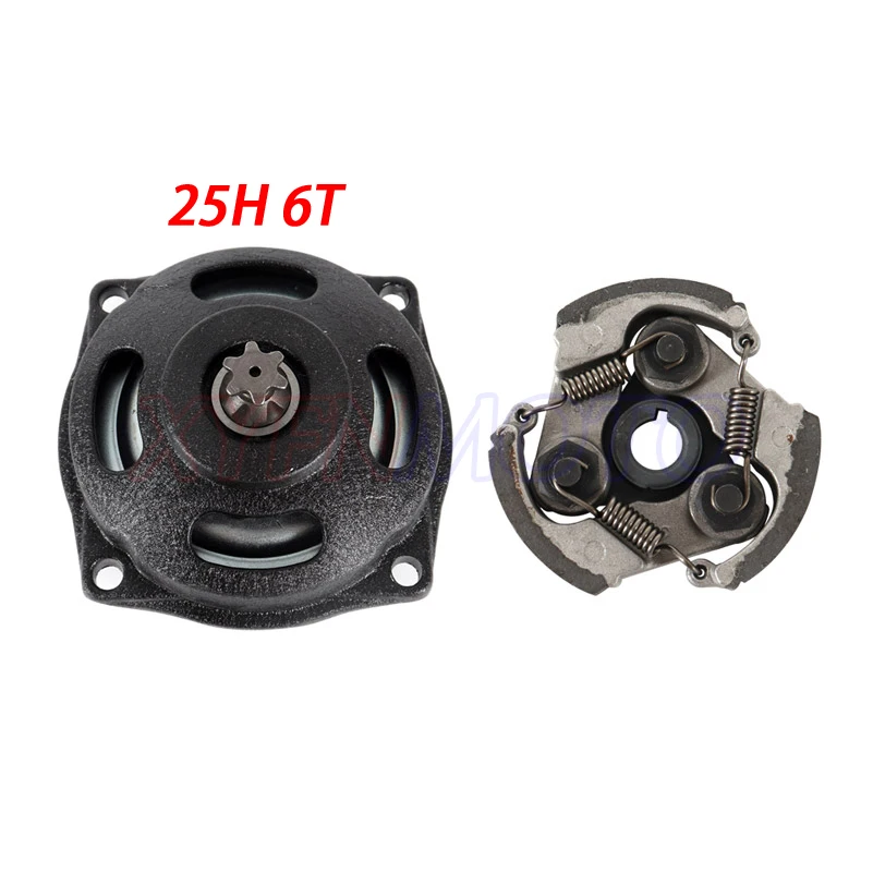 

Engine Parts 25H 6 Tooth Drum Gear Box With Clutch Pad For 2 Stroke 47cc 49cc Chinese Pocket Kids Quad ATV Dirt Bike