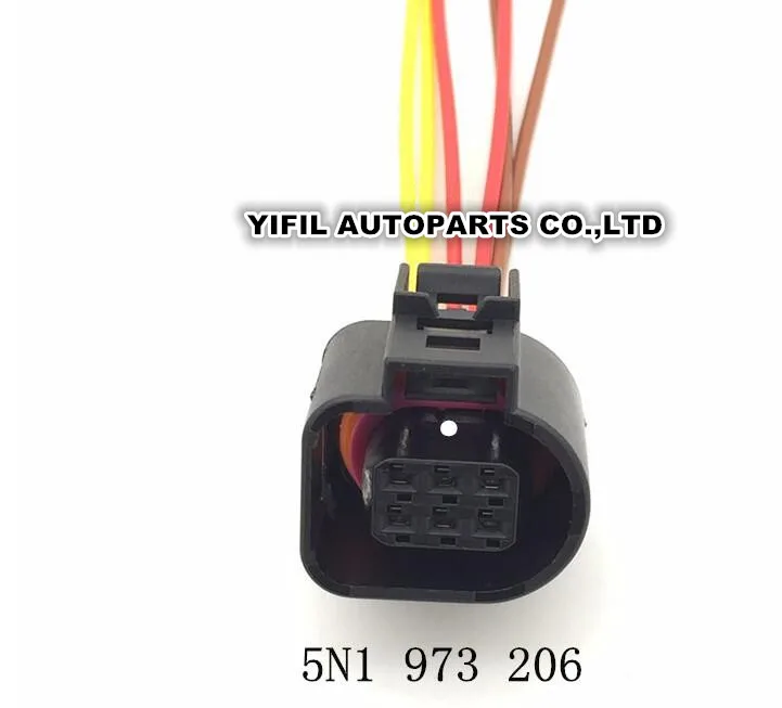 6 Pin/способ дроссельного клапана Разъем Жгута Проводов Кабель для VW Passat Tiguan Magotan