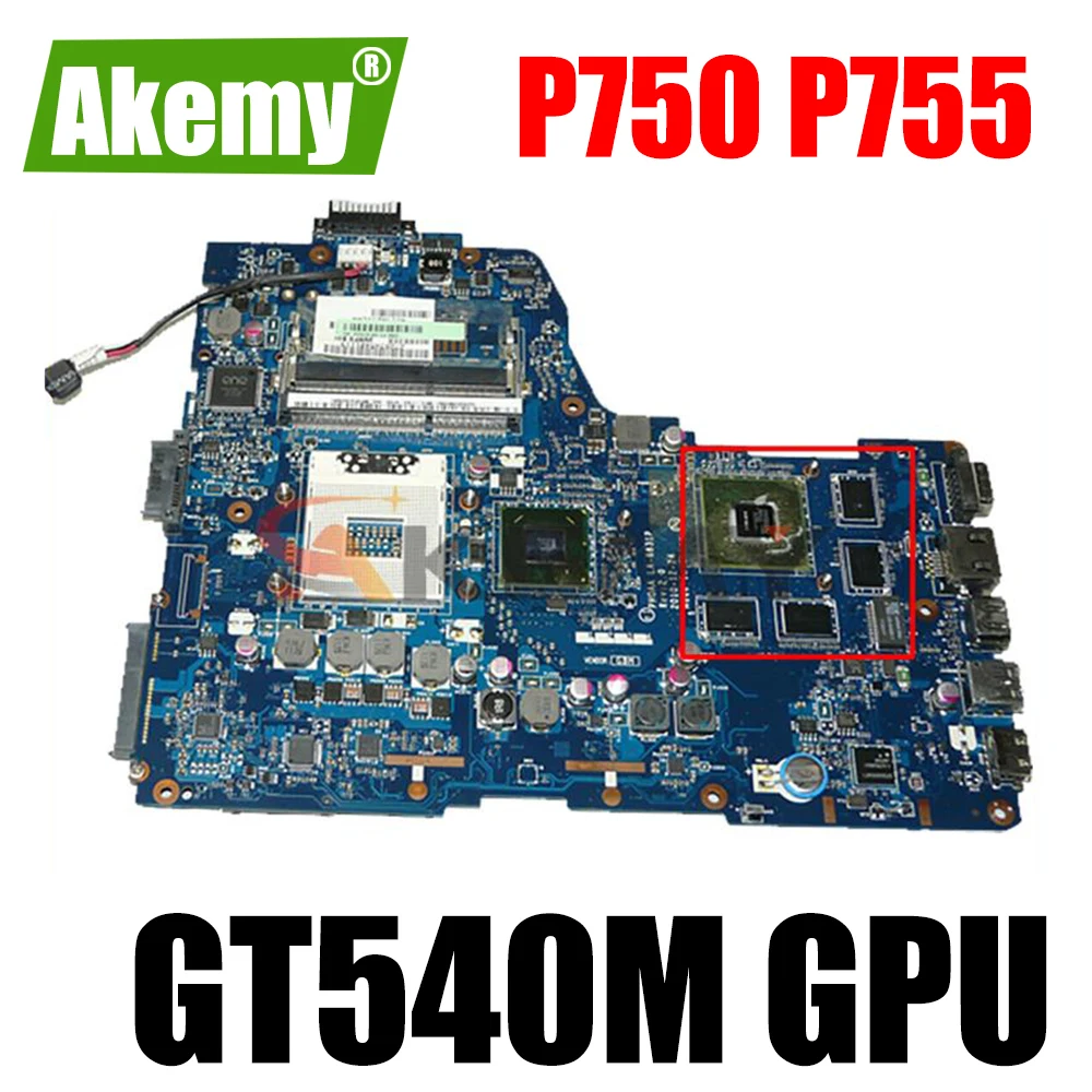 

Материнская плата для ноутбука Toshiba satellite P750 P755 GT540M GPU HM65 DDR3