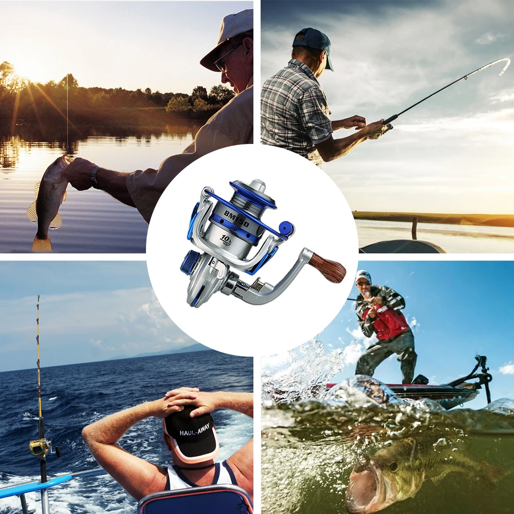 Мини Рыболовная катушка спиннинговое колесо 10 подшипников 5 2: 1 металлическая