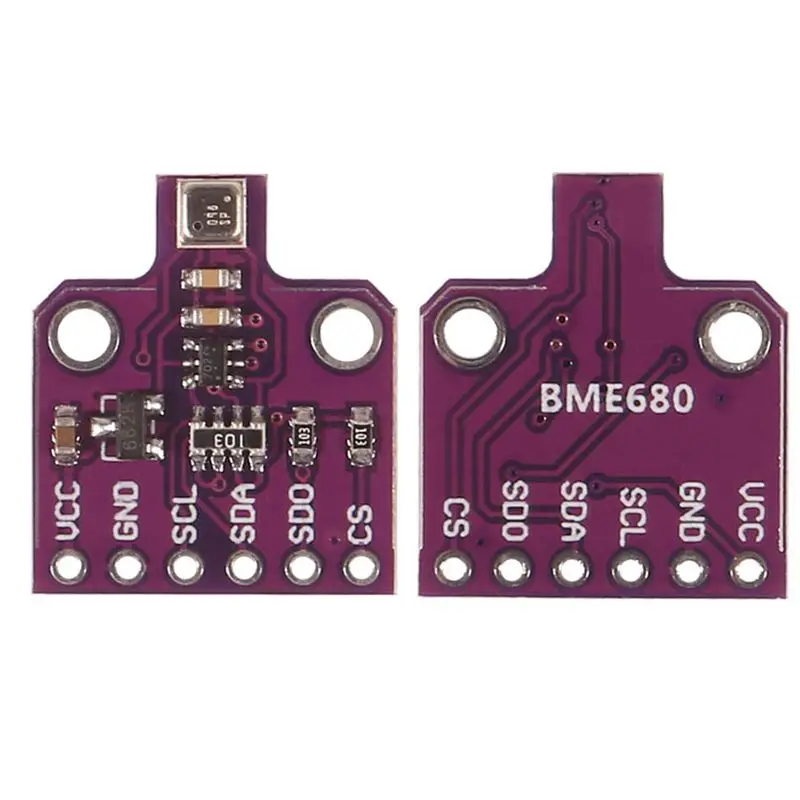 Коммутационная плата цифрового датчика температуры и влажности BME680 для Arduino