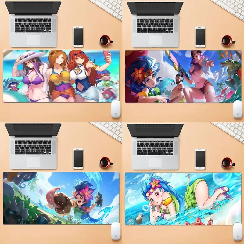 

POOL PARTY LEAGUE OF LEGENDS Desk Laptop Rubber Mouse Mat Large Gaming Laptop XL Non-slip Rubber Office Computer Mouse Pad