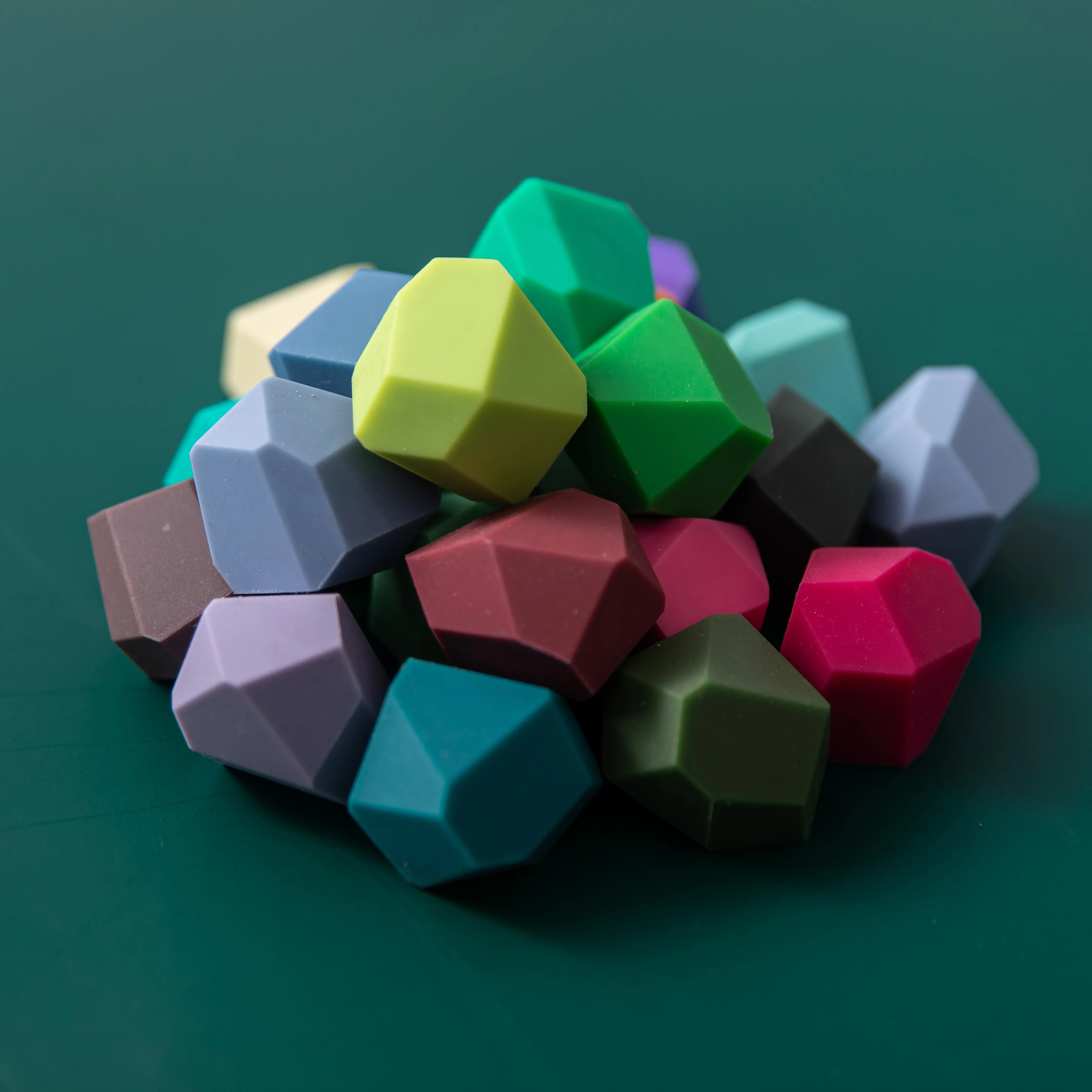 1 Набор силиконовые игрушки Монтессори в виде разных камней | Блочные