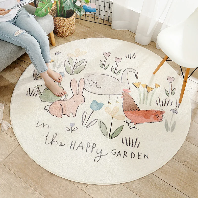 

Baby Infant Play Mats Kids Round Crawling Carpet Floor Rug Baby Bedding Blanket Cotton Play Game Pad Children Room Decor Gift