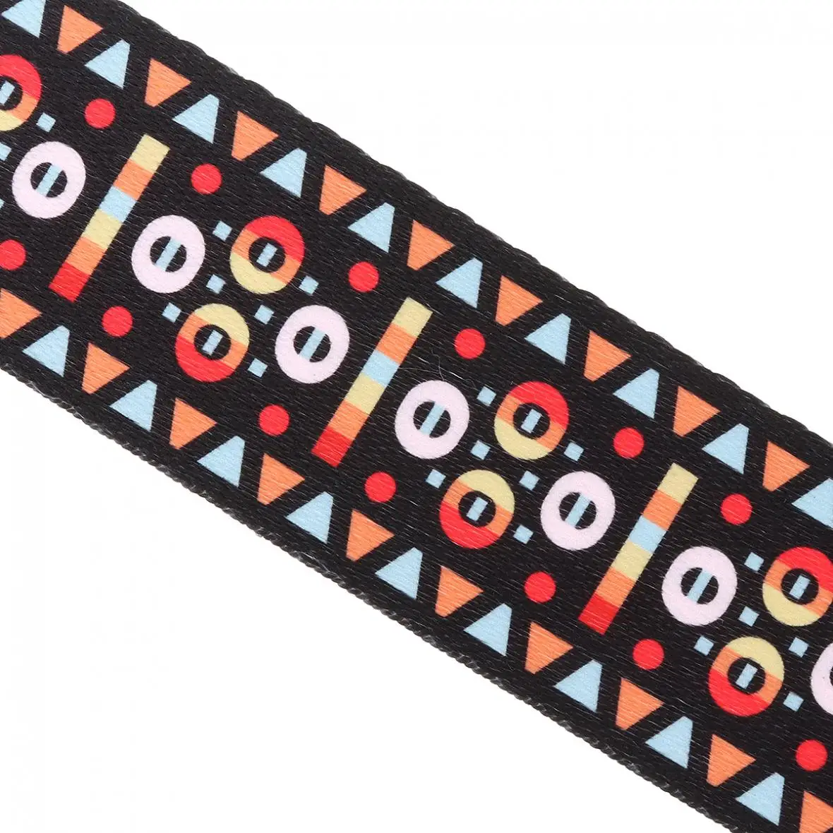 

Adjustable PU leather Printing Guitar Strap with Geometric Patterns for Acoustic Electric Bass Guitar