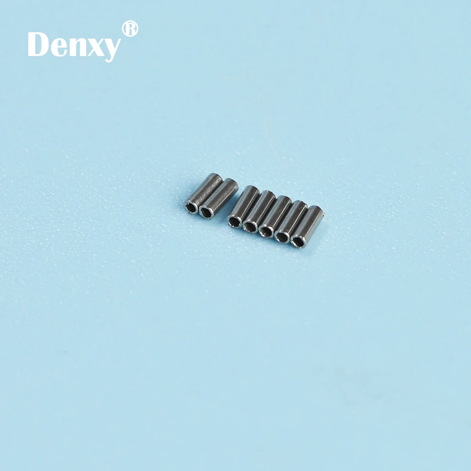 Denxy 100 шт./упак. Ортодонтическая щеточка мини схваченный остановки 0 015 и 019 на нить