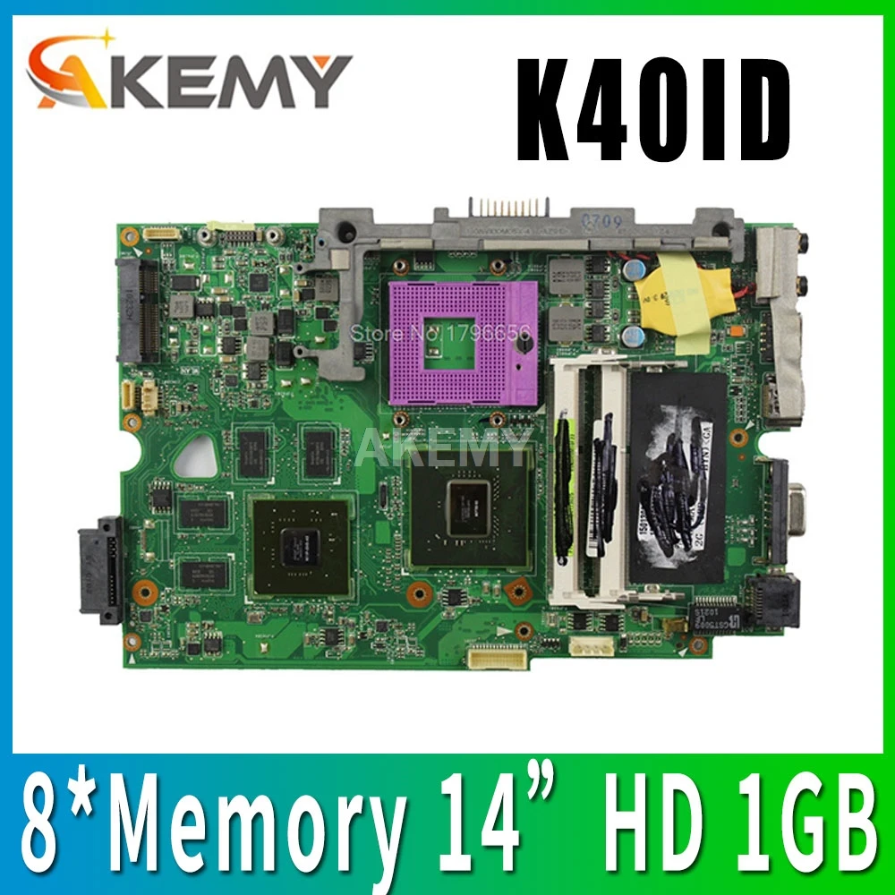 

K40ID материнская плата 1 Гб RAM для ASUS X8AI K40IE A41I K40ID материнская плата для ноутбука K40ID материнская плата K40ID материнская плата Тест 100% OK