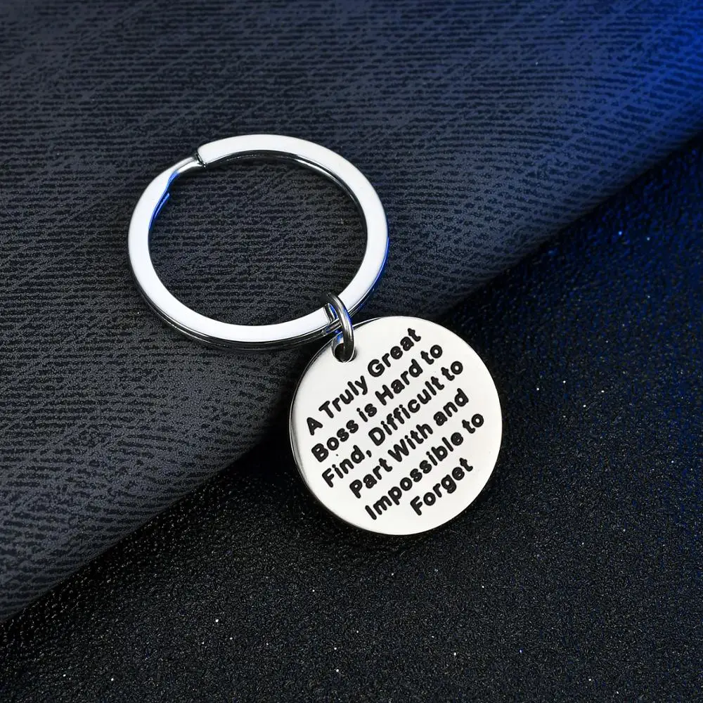 12 шт. оптовая продажа брелок из нержавеющей стали действительно отличный босс