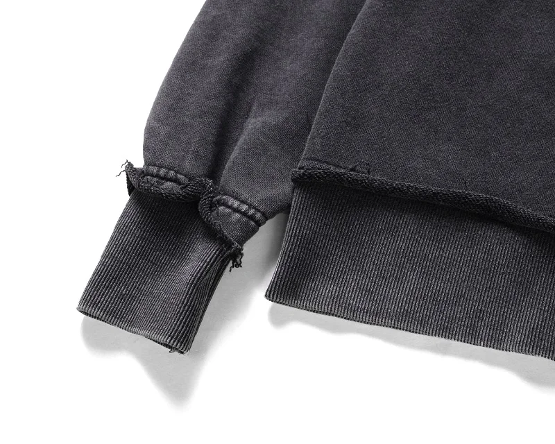 Мужской Свободный пуловер реглан Kanye West черный свитшот в стиле хип хоп 2019|Мужские