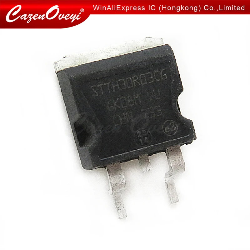 

5pcs/lot STTH30R03CG STTH30R03 30R03 300V 30A TO-263 In Stock