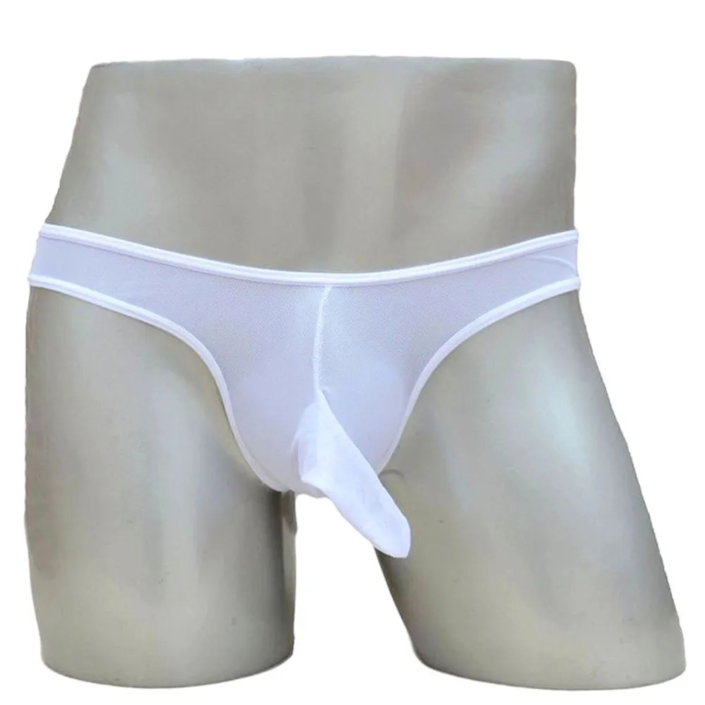 Прозрачный Мужской чехол для пениса G String нижнее белье дышащее Сетчатое