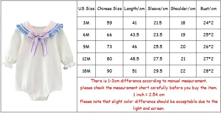 

Baby Autumn Clothing Newborn Infant Baby Girls Long Sleeves Preppy Style Bodysuits Jumpsuit Outfit Girls Clothes with Rabbit 0-2